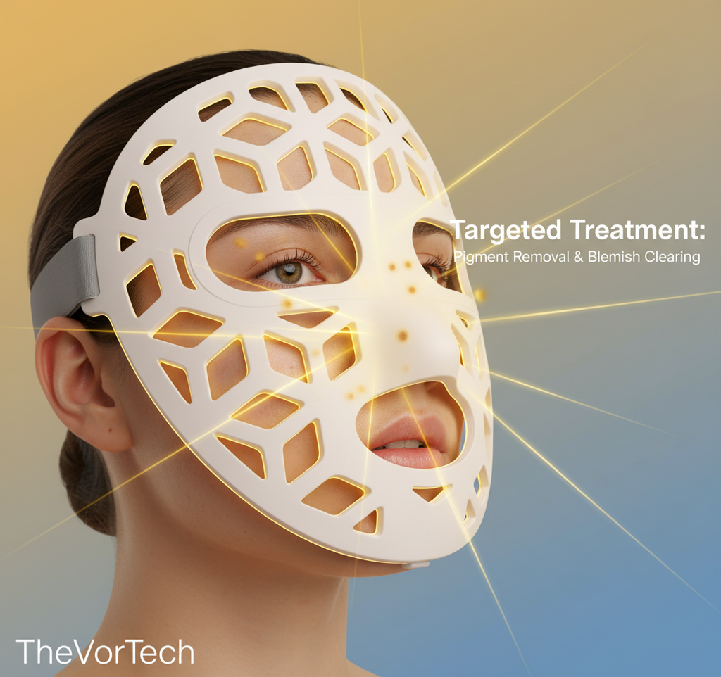 Silicone LED Light Therapy Mask Full Face | Flexible Soft-Fit Design