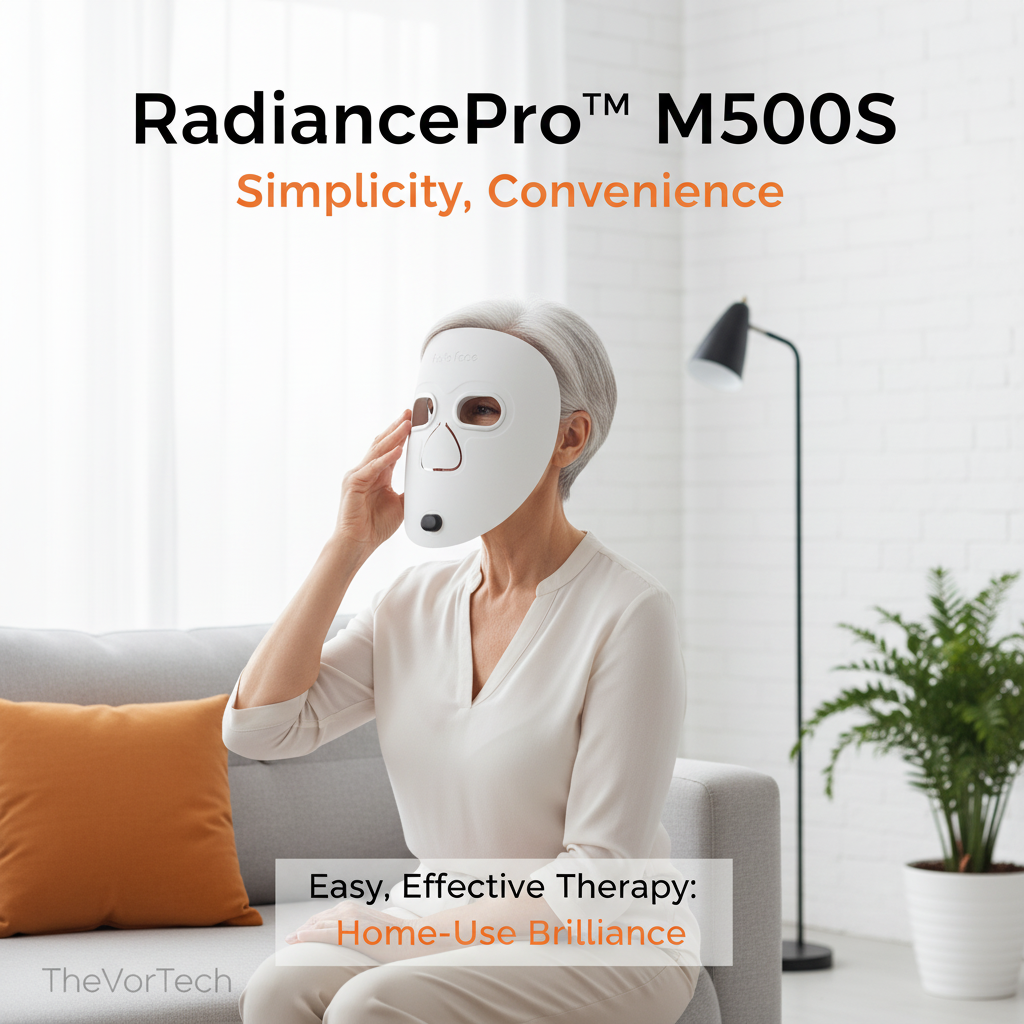 Ultra-Light 120g LED Phototherapy Mask | Deep Wrinkle Support for Aging Skin & Elderly Users