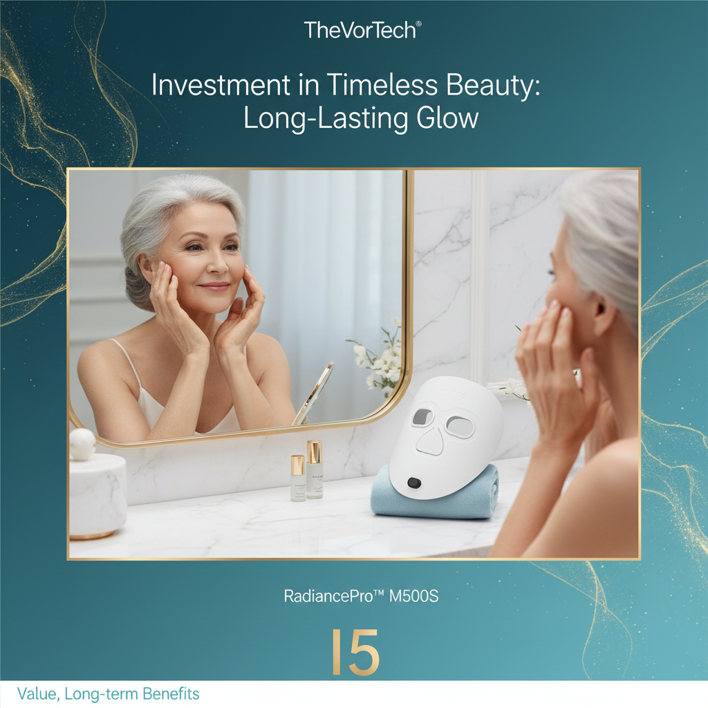 Ultra-Light 120g LED Phototherapy Mask | Deep Wrinkle Support for Aging Skin & Elderly Users