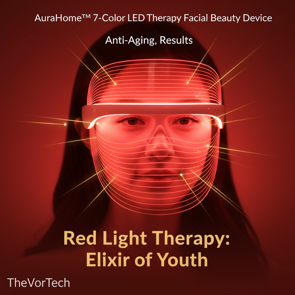 Flexible Silicone LED Therapy Mask | Super-Light Full-Face Rejuvenation | 216-LED Photon System