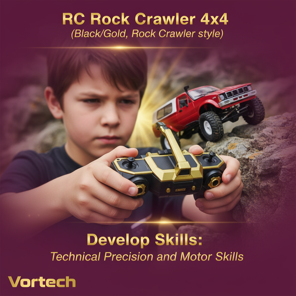 Off-Road RC Crawler 4WD – Rugged Trail Truck | Controlled 3 MPH Rock Crawling