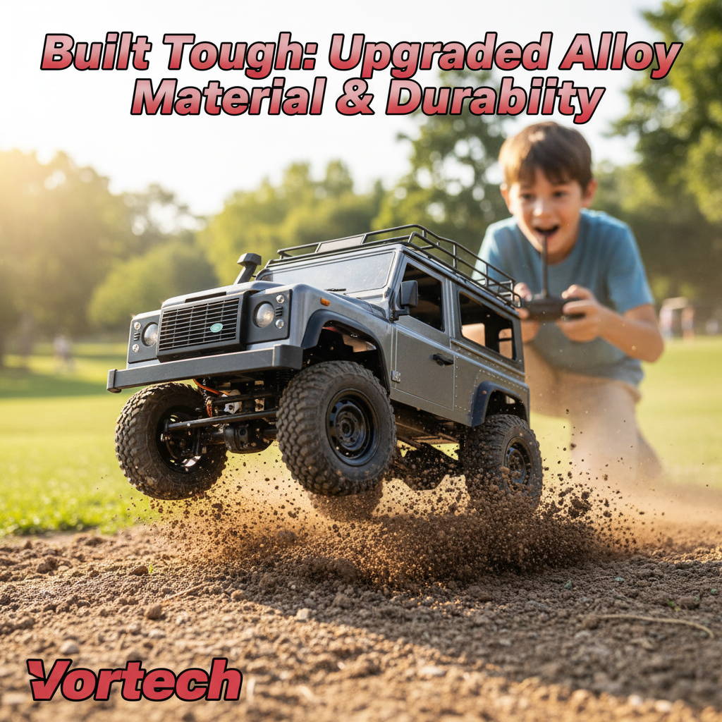 Pro 4WD RC Off-Road Truck | 5.4 MPH Crawler Performance | Large 1:12 Remote Control Truck for Terrain