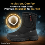 Men's Waterproof Insulated Snow Boots | Comfortable, Warm & Ideal for Outdoor Winter Activities