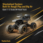 1:12 Scale Remote Control Truck for Kids | Large 4WD Off Road RC Car