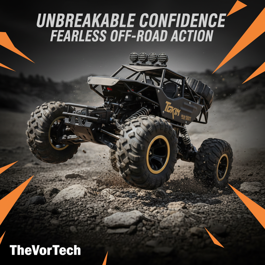 1:12 Scale Remote Control Truck for Kids | Large 4WD Off Road RC Car
