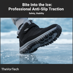 Women’s Waterproof Slip-On Snow Boots | Anti-Slip TPR Traction with Thermal Plush Lining and All-Terrain Wedge Support