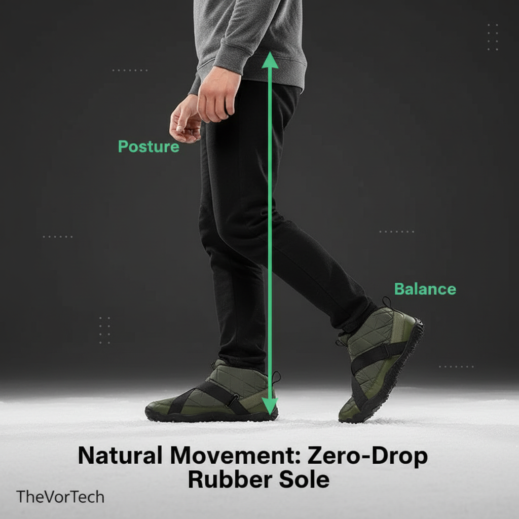 Orthopedic Snow Boots (Unisex)Unisex Orthopedic Barefoot Snow Boots | Zero-Drop Wide Toe Box with Arch Support and Plantar Fasciitis Relief
