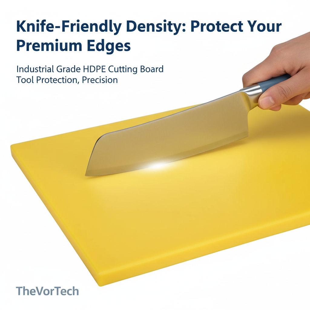 Industrial Grade HDPE Cutting Board | Antibacterial High-Density Polyethylene with Non-Porous Surface and Heavy-Duty Durability