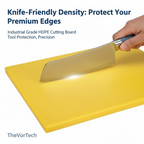 Industrial Grade HDPE Cutting Board | Antibacterial High-Density Polyethylene with Non-Porous Surface and Heavy-Duty Durability