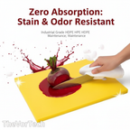 Industrial Grade HDPE Cutting Board | Antibacterial High-Density Polyethylene with Non-Porous Surface and Heavy-Duty Durability