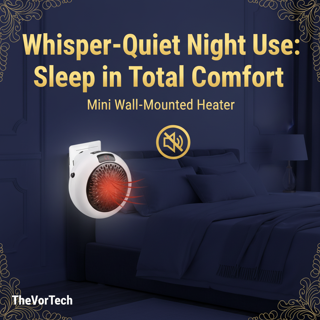 Mini Wall-Mounted Bathroom Heater | 3-Second Rapid PTC Ceramic Heat with Remote Control and Energy-Saving Timer