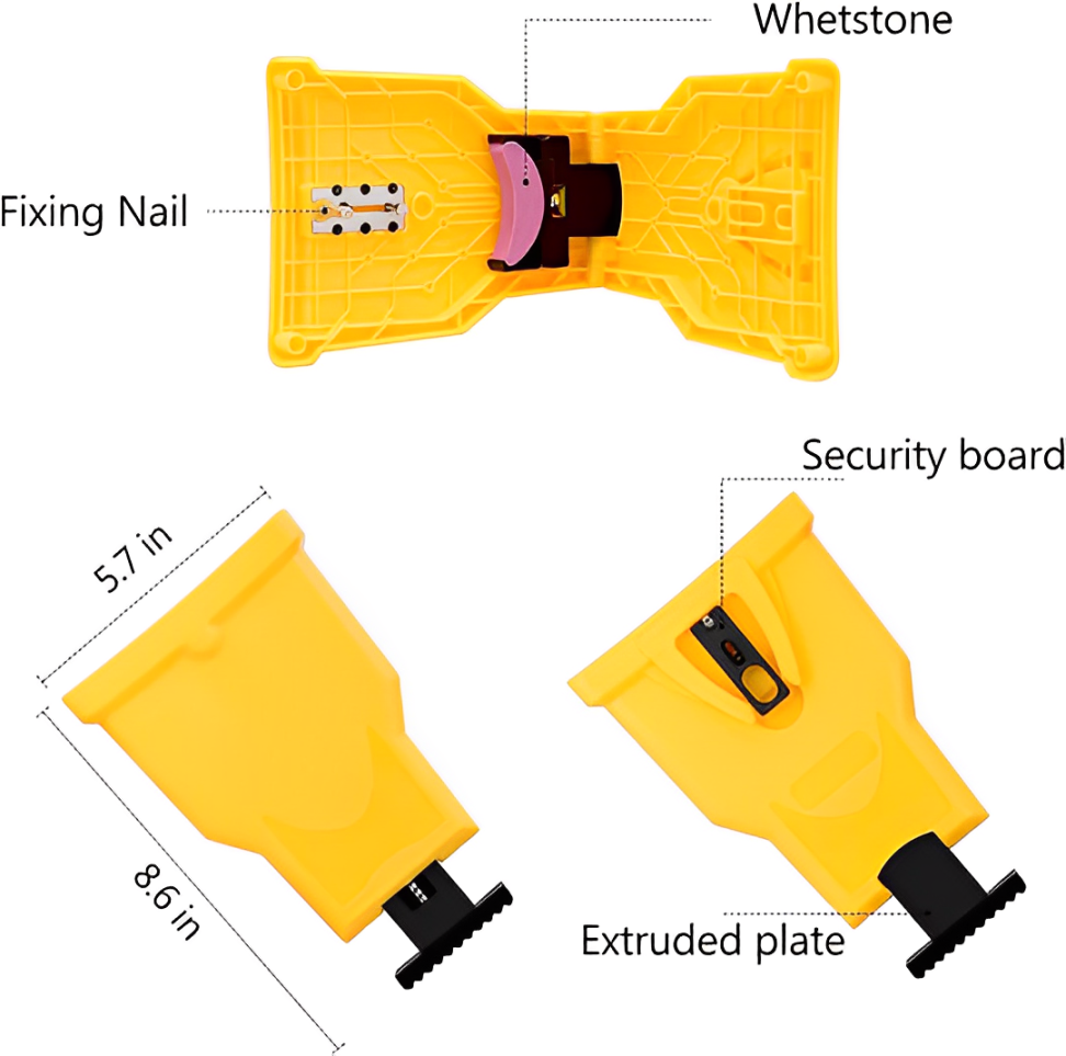 Chainsaw Teeth Sharpener | Easy-to-Use, Rust-Proof Alloy for Efficient Cutting on Wood and Logs