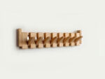 Handmade Wooden Coat Rack | Magnetic Folding Hooks, Durable Beech & Walnut Options for Entryway Storage