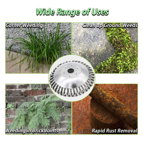 Carbon Steel Weed Brush & Trimmer | Lightweight, Durable & Ideal for Lawn Maintenance and Garden Care