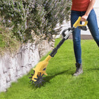Electric Cordless Tiller Cultivator for Gardening and Soil Preparation - Lightweight, Battery-Powered Tool for Easy Weeding and Aeration