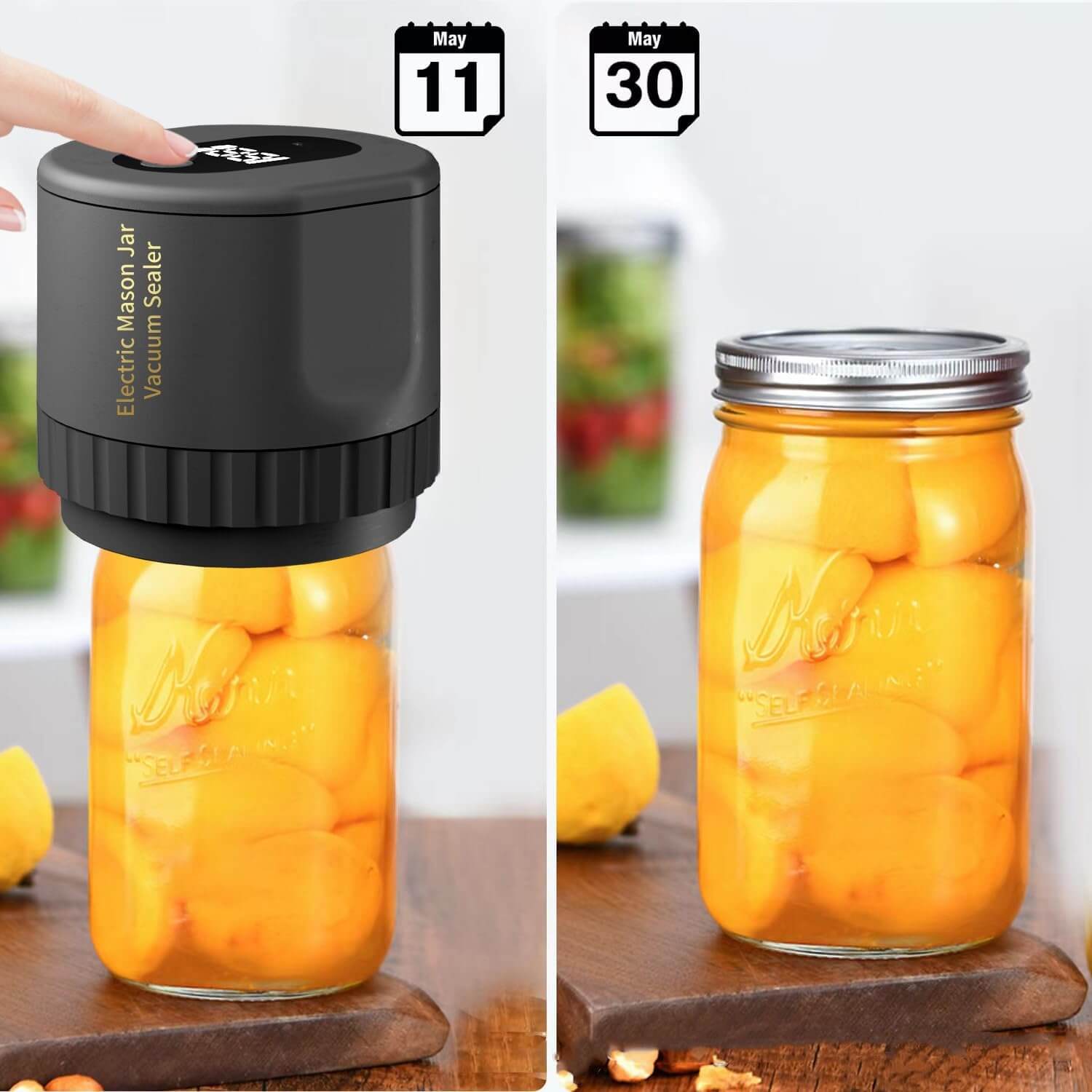 Vacuum Sealer for Mason Jars - Electric Food Preservation System for Canning, Sous Vide, and Storage