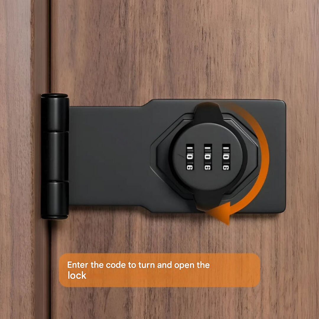 Keyless Combination Lock | Durable Zinc Alloy, Adjustable Code & Ideal for Home and Office Security