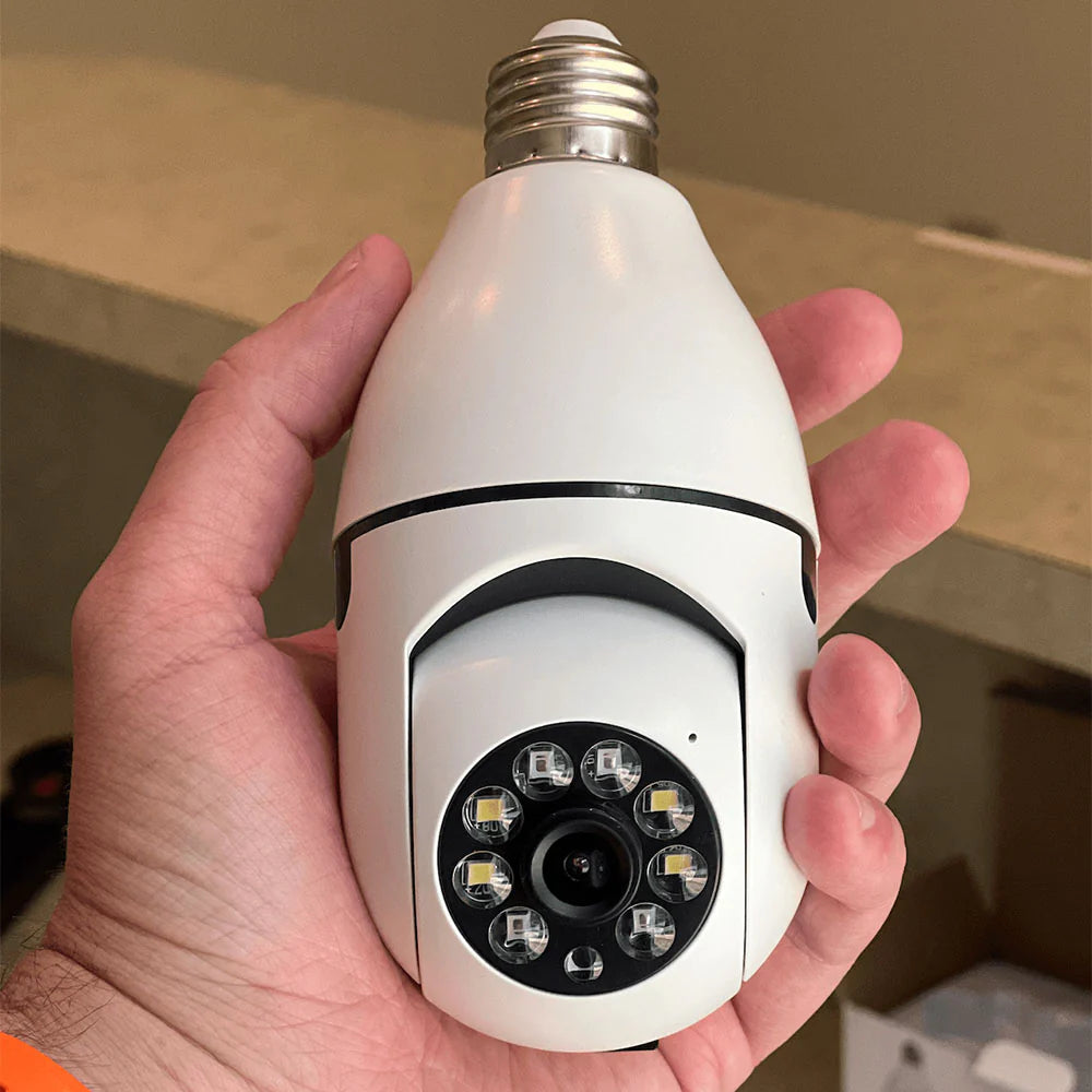 360° Light Bulb Security Camera – Motion Tracking 1080P