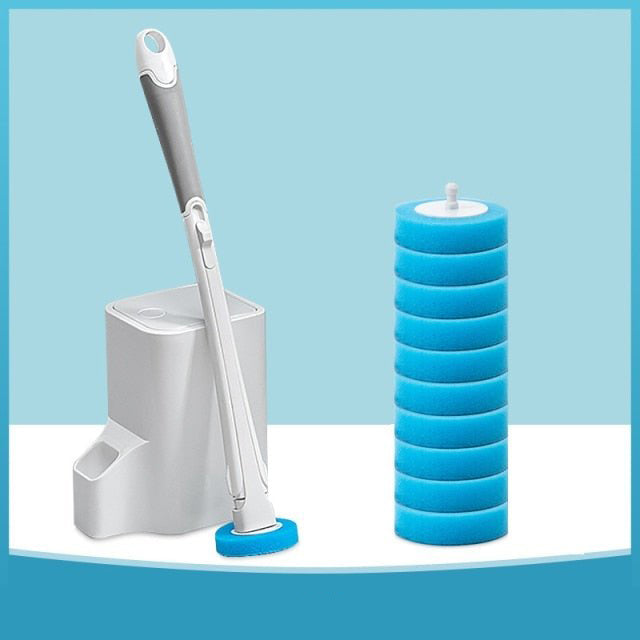 Toilet Cleaning Wand with Disposable Brushes - Hygienic Toilet Brush for Easy Cleaning & Sanitation
