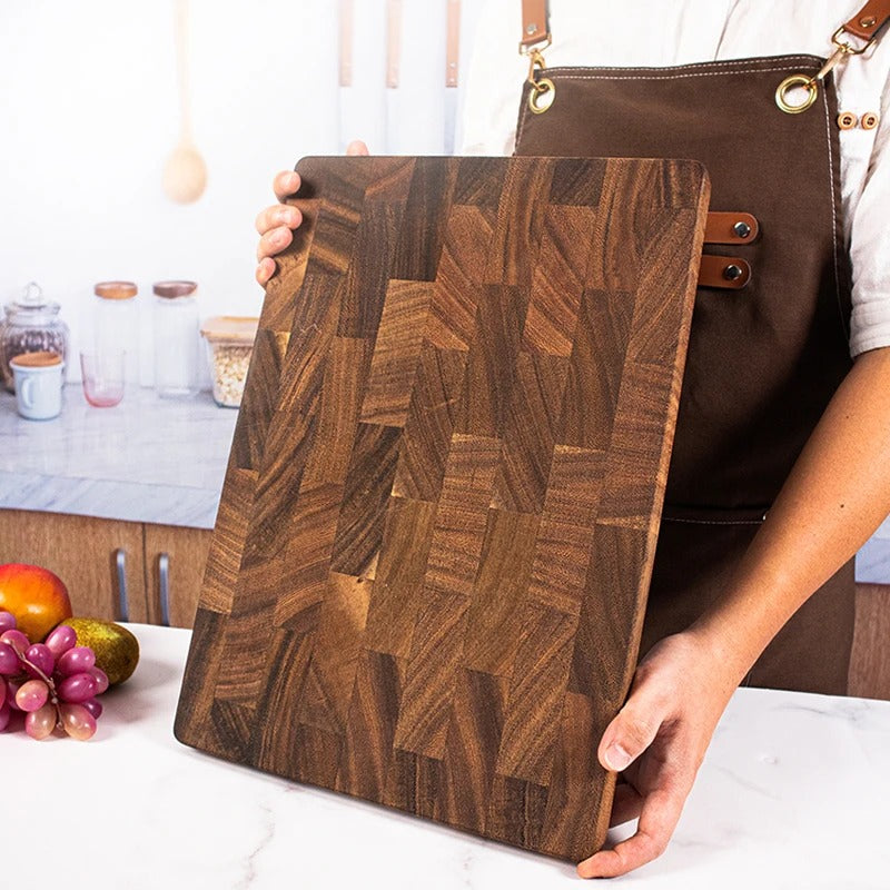 Handcrafted Black Walnut Cutting Board | Premium Knife-Friendly Hardboard for Professional Prep and Luxury Charcuterie Display