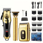 Professional Cordless Hair Clippers for Men – Precision Trimmer & Grooming Kit for Barbers & Home Use, Sharp Blades, Rechargeable & Zero-Gap Lineup Trimmer