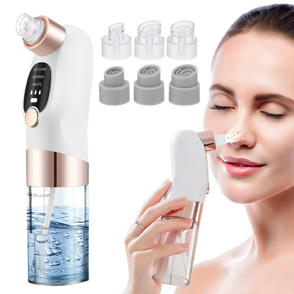 Facial Cleaner Blackhead Remover, Suction Pore Cleaner - Portable Hand Vacuum Blackhead Extractor & Facial Spot Acne Remover