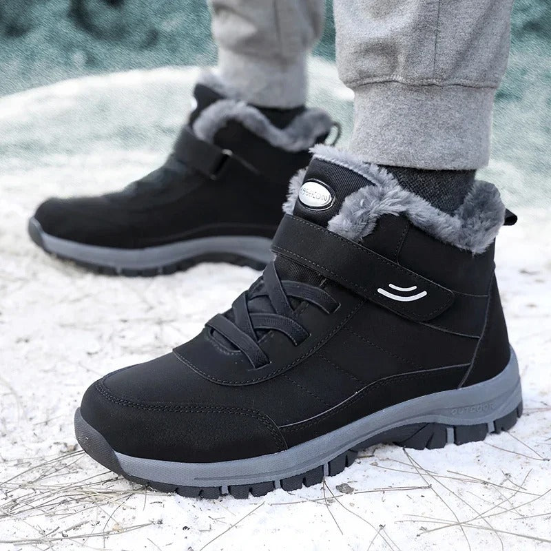 Women’s Waterproof Slip-On Snow Boots | Anti-Slip TPR Traction with Thermal Plush Lining and All-Terrain Wedge Support