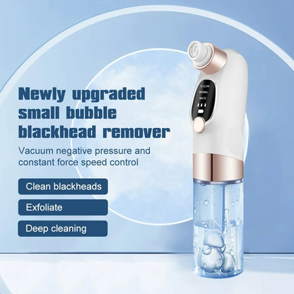 Facial Cleaner Blackhead Remover, Suction Pore Cleaner - Portable Hand Vacuum Blackhead Extractor & Facial Spot Acne Remover