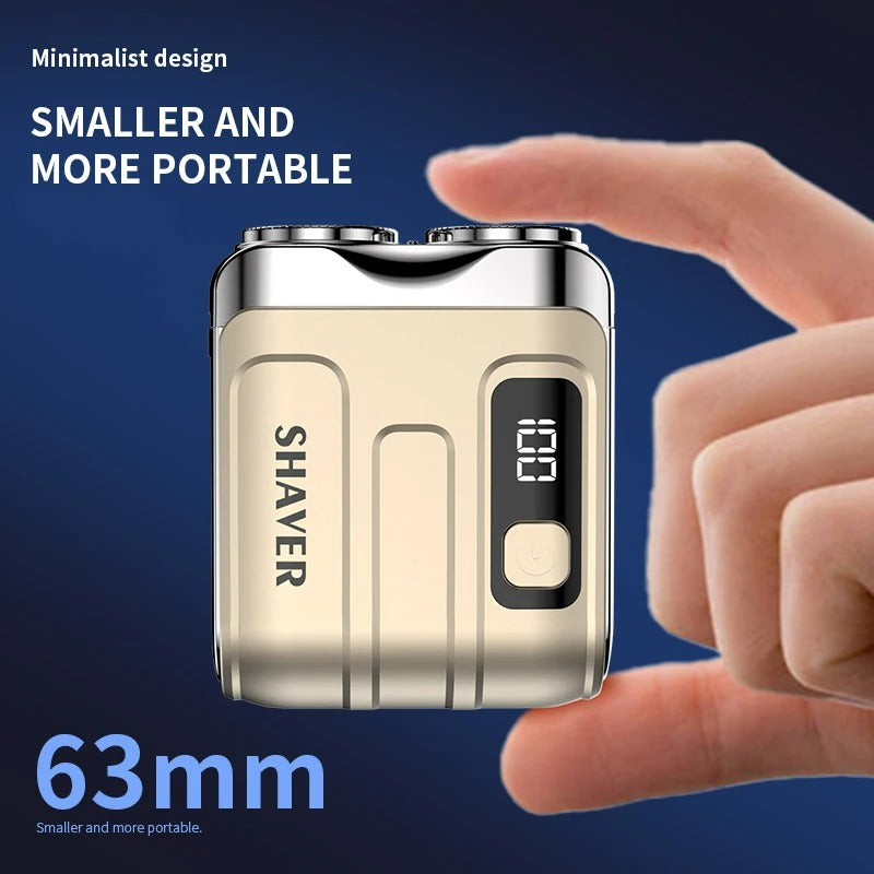 Pocket Electric Shaver - Cordless & Compact, Powerful & Rechargeable, Perfect for Travel