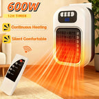 Portable Office Wall Heater | Space-Saving Silent Ceramic Heat with Remote Control and Intelligent Desktop Climate Control