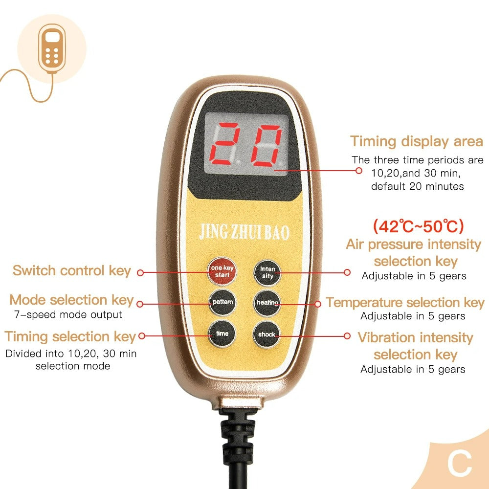 Neck Stretcher Massager - Portable Neck Massager, Electric Kneading Heat for Tension and Pain Relief