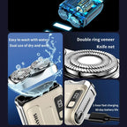Pocket Electric Shaver - Cordless & Compact, Powerful & Rechargeable, Perfect for Travel