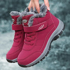 Women’s Waterproof Slip-On Snow Boots | Anti-Slip TPR Traction with Thermal Plush Lining and All-Terrain Wedge Support