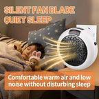 Mini Wall-Mounted Bathroom Heater | 3-Second Rapid PTC Ceramic Heat with Remote Control and Energy-Saving Timer