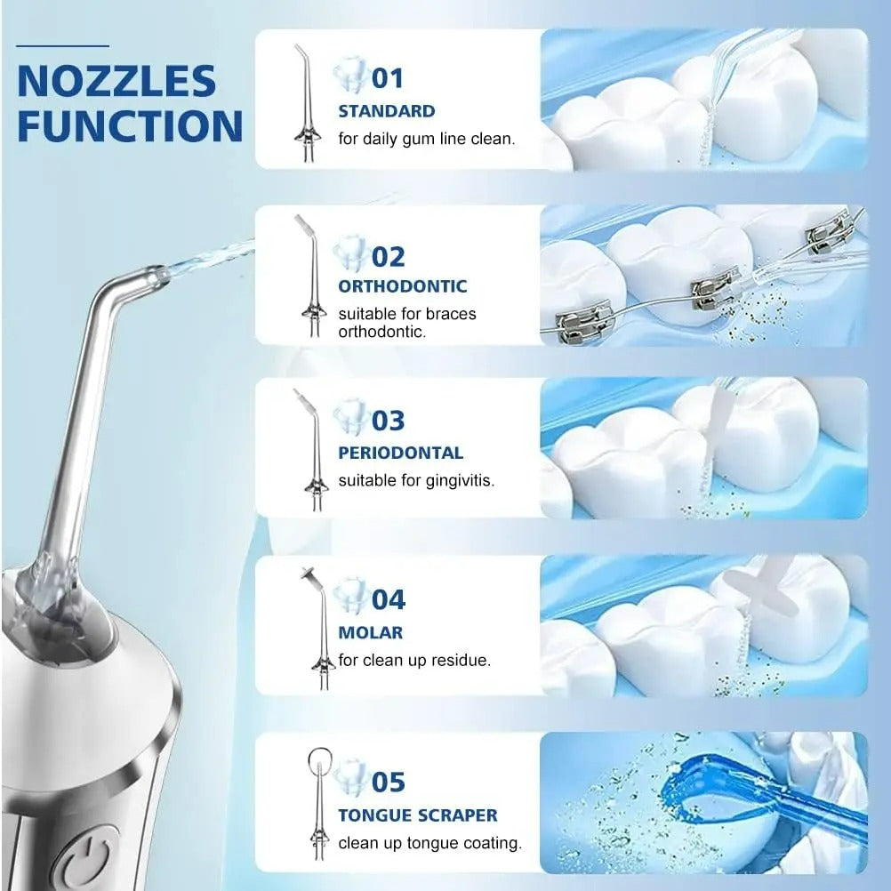 Advanced Dental Cleaner - Professional Water Flosser, Rechargeable & Travel-Friendly for Daily Oral Care