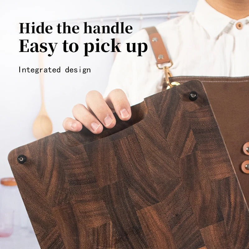 Handcrafted Black Walnut Cutting Board | Premium Knife-Friendly Hardboard for Professional Prep and Luxury Charcuterie Display