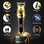 Professional Cordless Hair Clippers for Men – Precision Trimmer & Grooming Kit for Barbers & Home Use, Sharp Blades, Rechargeable & Zero-Gap Lineup Trimmer