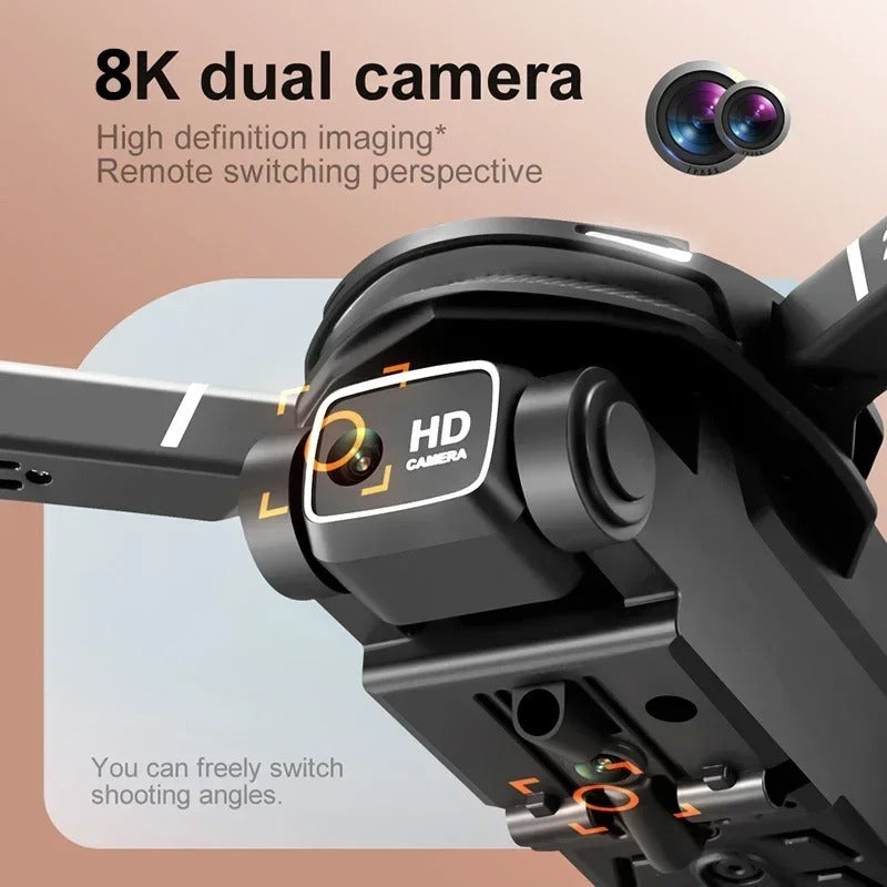 8K HD Kids Drone with 720° Obstacle Avoidance — Beginner-Friendly Camera Drone with Long Flight Time