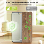 Titanium Cutting Board with Juice Grooves | Non-Absorbent Dual-Sided Surface, Odor-Free and Dishwasher Safe for Professional Hygiene