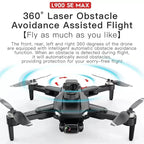 Premium 4K Camera Drone | GPS Positioning – 360° Safety Sensor – Foldable Brushless Design