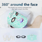 Infrared LED Facial Mask | Premium Light Therapy Device for Skin Rejuvenation | Laser Light Treatment Mask
