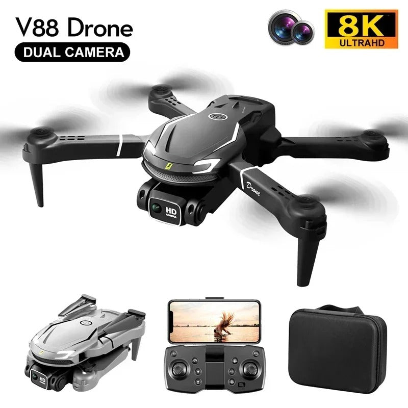 8K HD Kids Drone with 720° Obstacle Avoidance — Beginner-Friendly Camera Drone with Long Flight Time