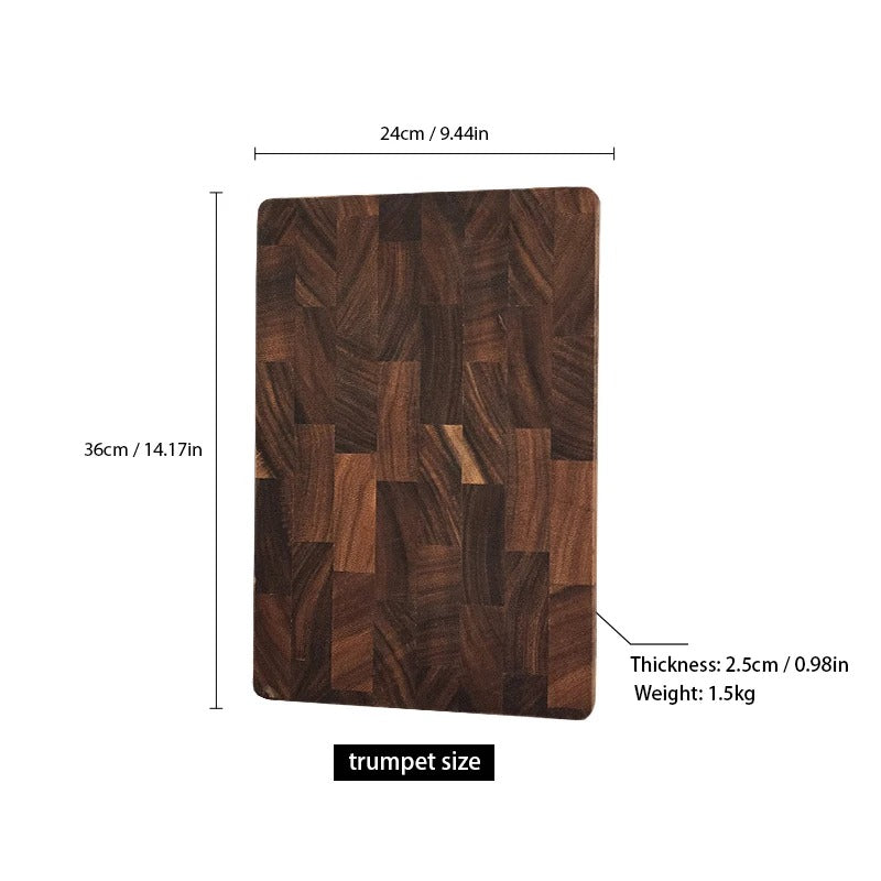 Handcrafted Black Walnut Cutting Board | Premium Knife-Friendly Hardboard for Professional Prep and Luxury Charcuterie Display