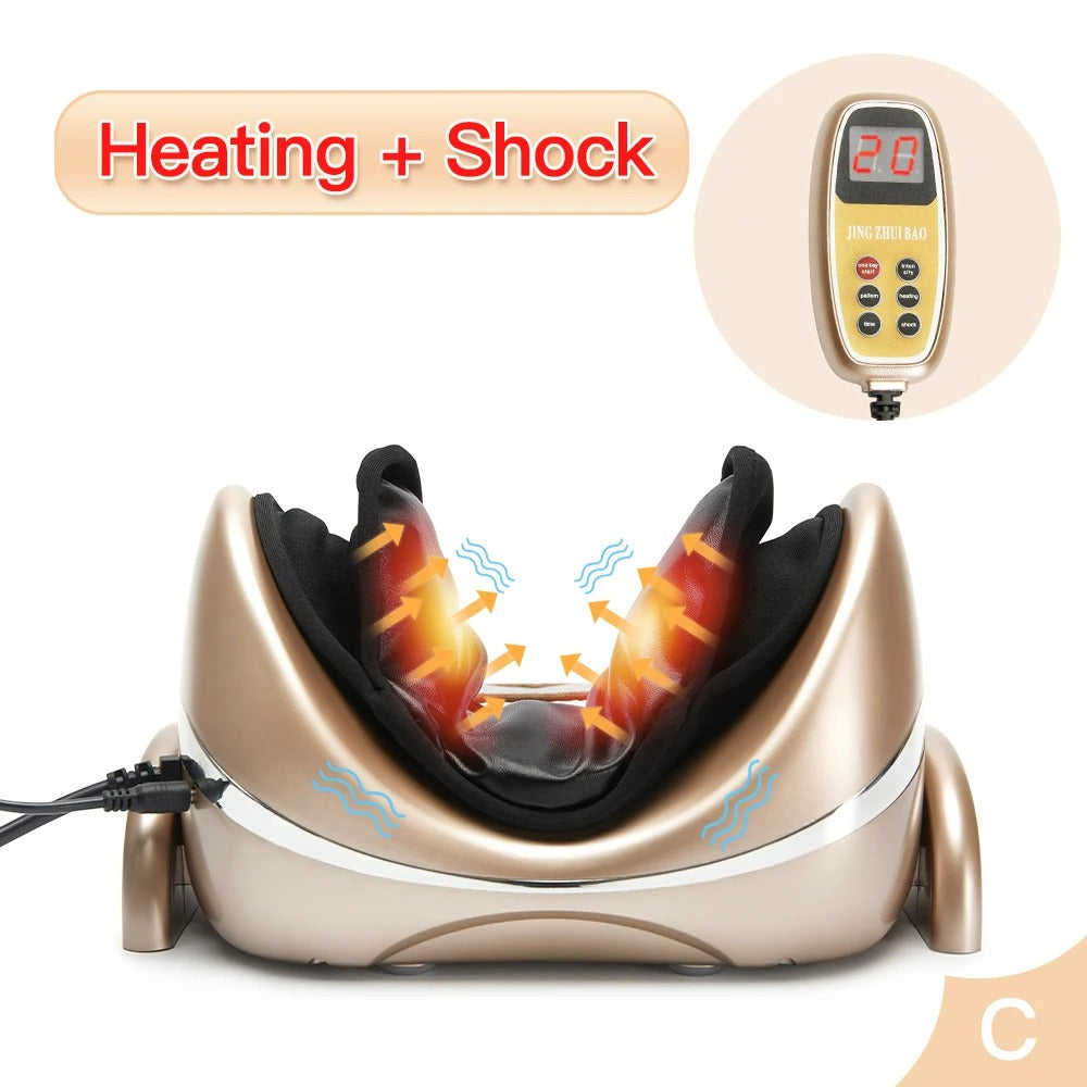 Neck Stretcher Massager - Portable Neck Massager, Electric Kneading Heat for Tension and Pain Relief