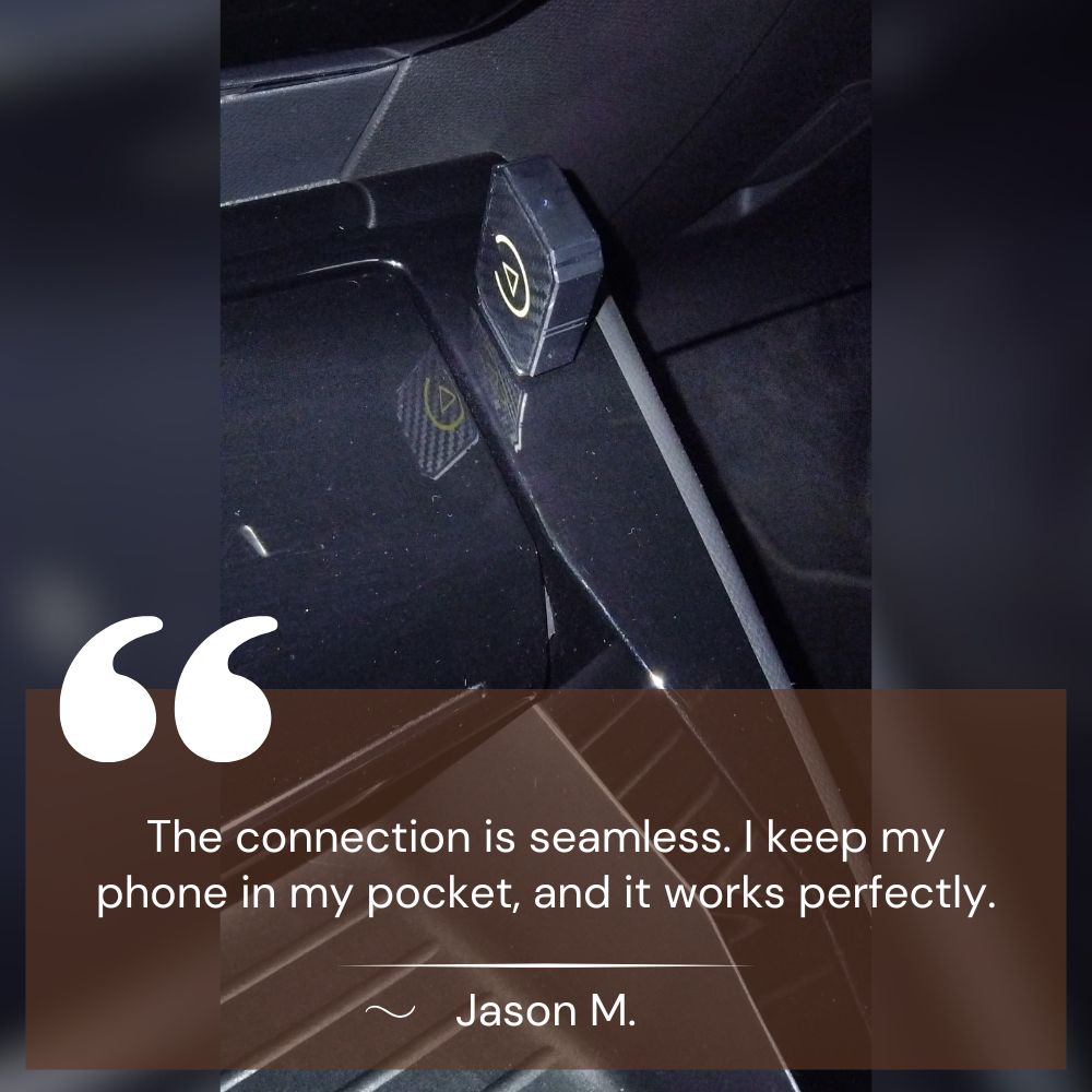 Mini Wireless CarPlay Adapter | Fast Streaming, Compact Design & Compatible with 800+ Cars and All iPhones
