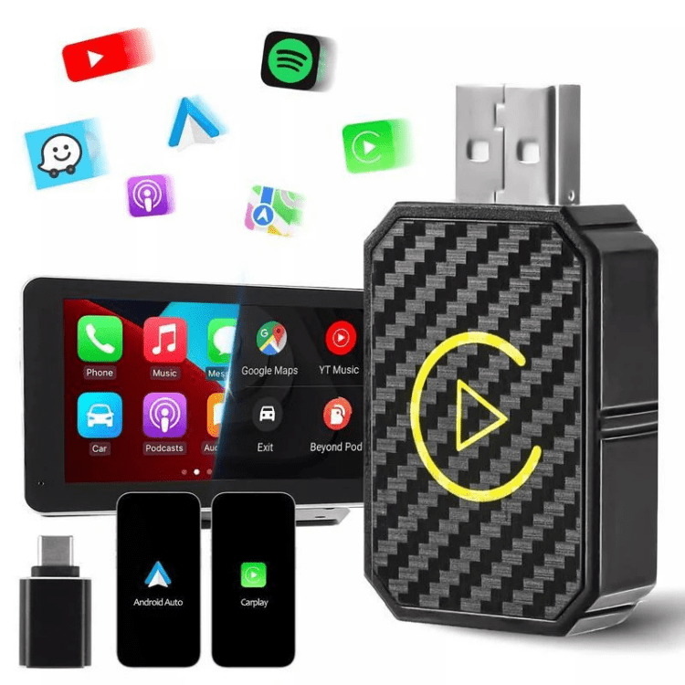 Mini Wireless CarPlay Adapter | Fast Streaming, Compact Design & Compatible with 800+ Cars and All iPhones