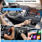 Mini Wireless CarPlay Adapter | Fast Streaming, Compact Design & Compatible with 800+ Cars and All iPhones