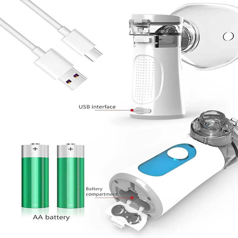 Portable Nebulizer for Adults and Kids | Rechargeable, Dual Modes & Ideal for Home and Travel Respiratory Relief