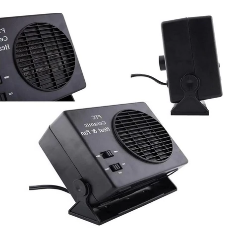 12V Ceramic Car Heater | 150W-300W, Portable with Heat & Fan Settings for Winter Use in All Vehicles