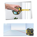 3-in-1 Laser Tape Measure - Distance, Area, & Volume Measurements